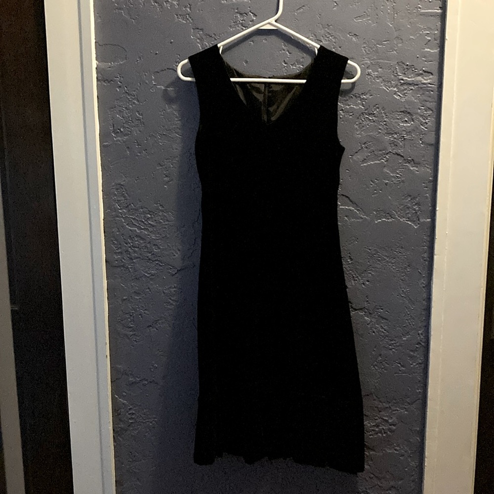 Vintage Black Velvet Cocktail Dress